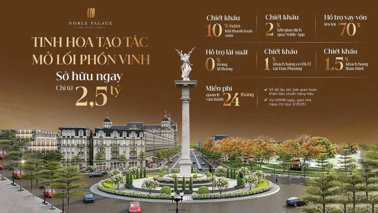Chính sách hấp dẫn dự án Noble Palace Tây Thăng Long