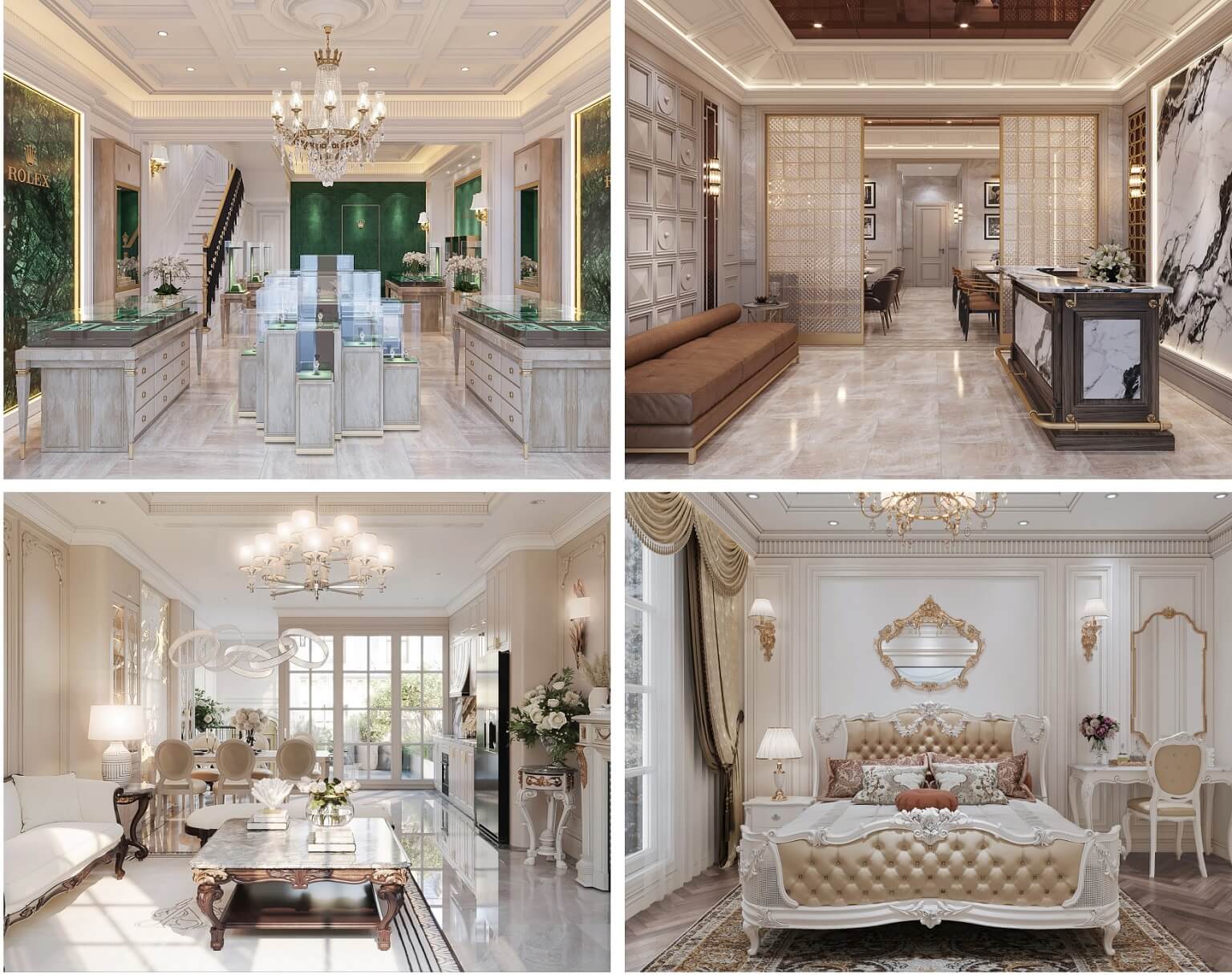 Nội thất sang trọng tại dự án Noble Palace Tây Thăng Long